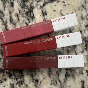 Maybelline Set of 3 New York Super Stay Matte Ink- BNWT